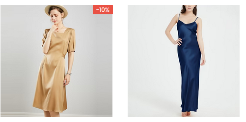 Silk dresses for a Baby Shower